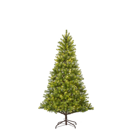 Sapin de Noël Artificiel Nagoya avec éclairage LED Blanc Chaud - H180 x Ø108 cm - Vert