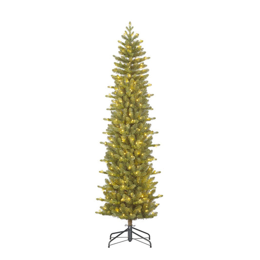 Sapin de Noël Artificiel Harma Narrow avec Éclairage LED - H230 x Ø69 cm - Vert
