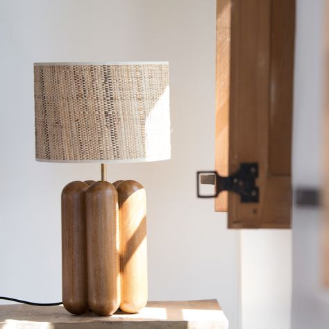 Lampe de Chevet en Bois