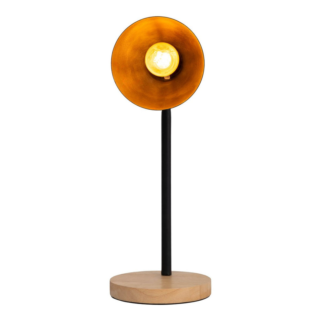 Lampe de bureau "Marie" en métal et en bois