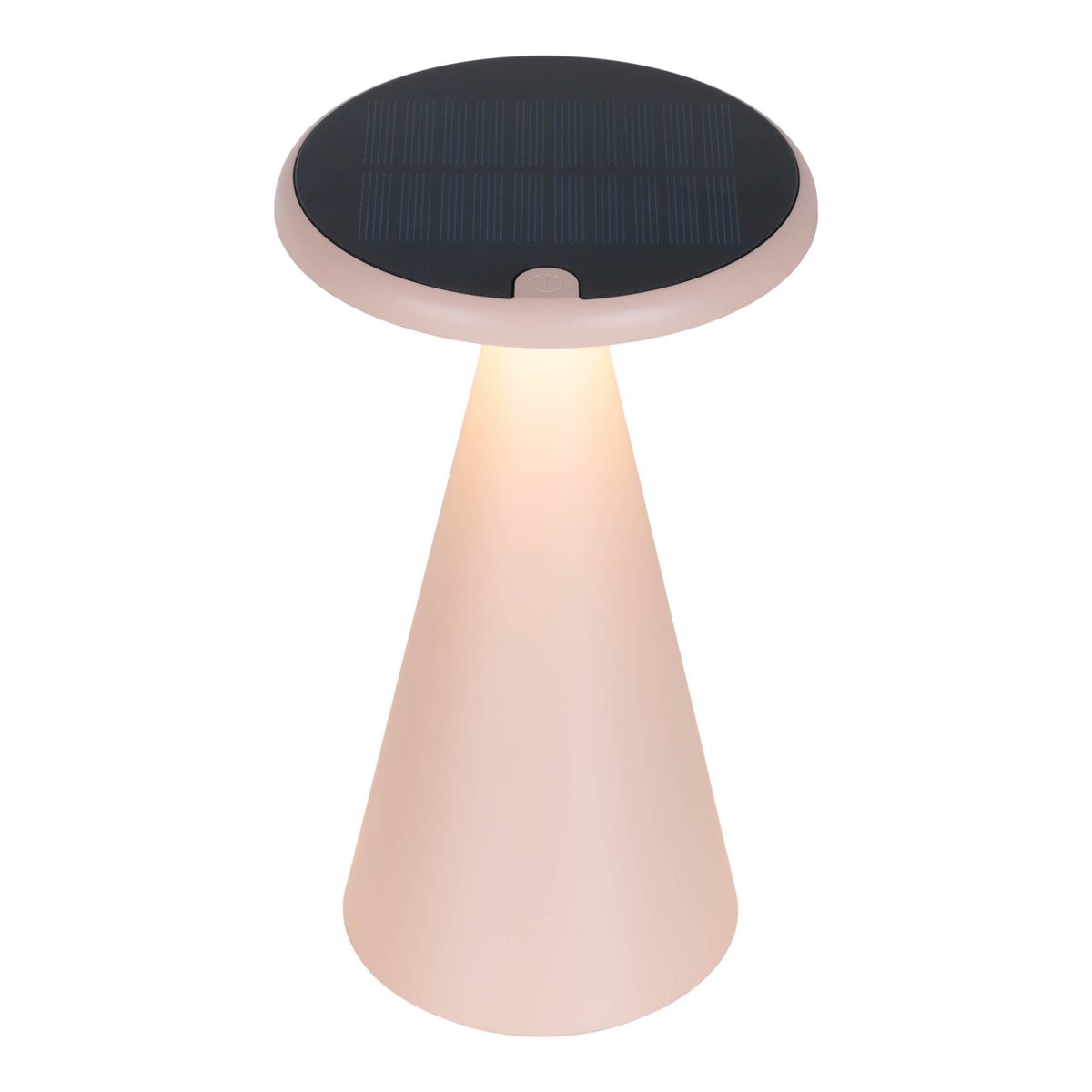 Lampe de table de batterie solaire légère PALU - Rose pour Extérieur et Intérieur