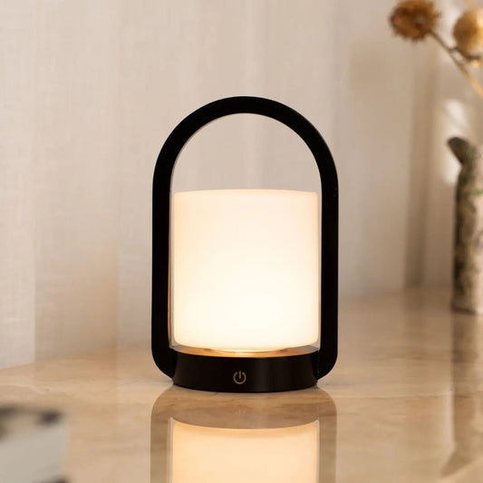 Lampe en bois George marron foncé – rechargeable, variable et portable