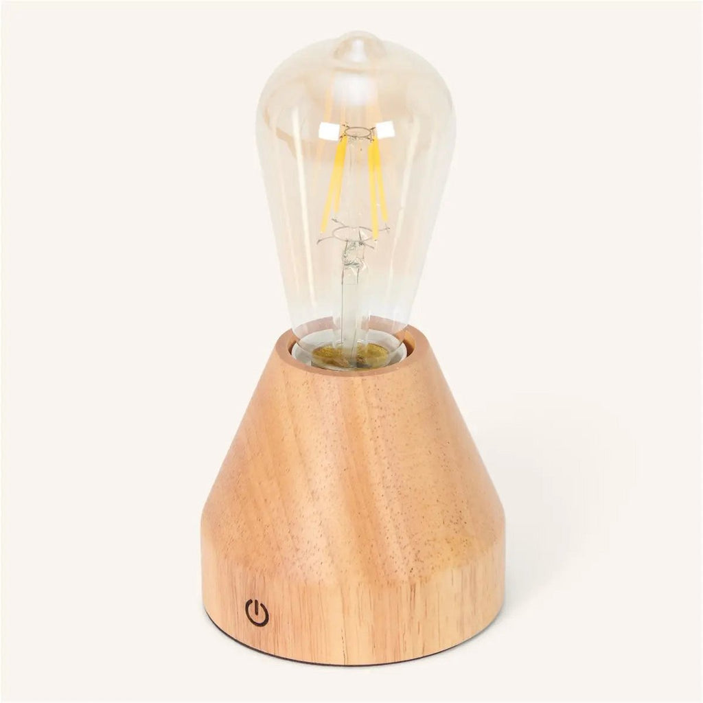 Lampe à LED à LED de recharge Light Zavi Brown - Batterie de 60 heures sans fil.