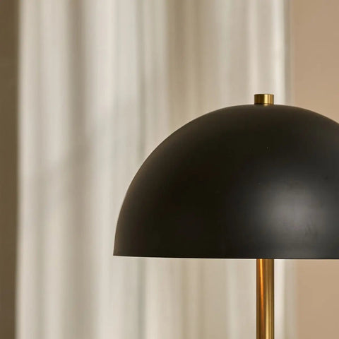 Lampe de table Lola Gold & Black – Design élégant en métal avec interrupteur marche/arrêt