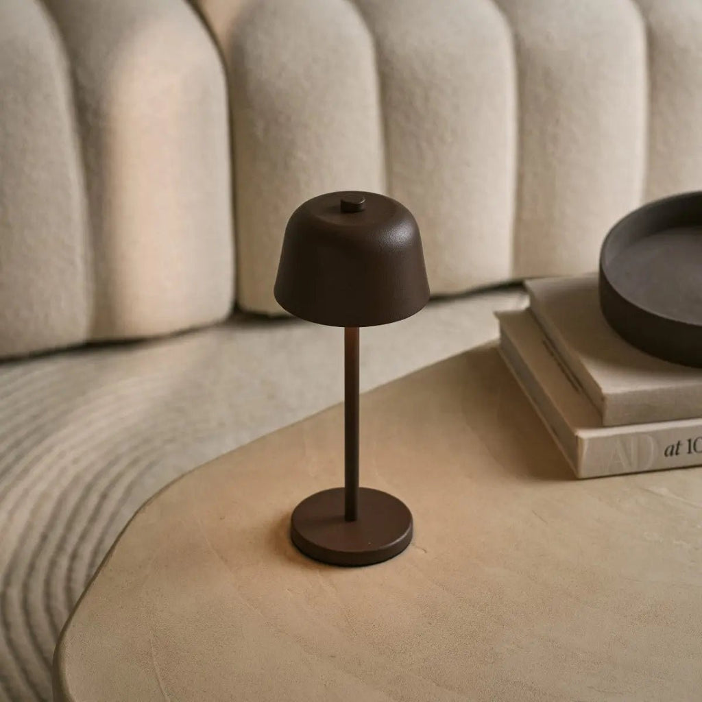 Lampe de table rechargeable Anton Moka Marron | Éclairage élégant et sans fil