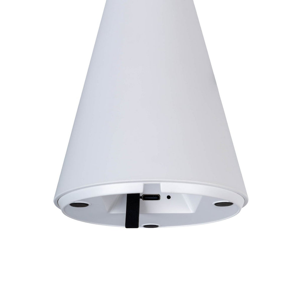 Lampe de table de batterie solaire légère PALU - Blanc pour Extérieur et Intérieur