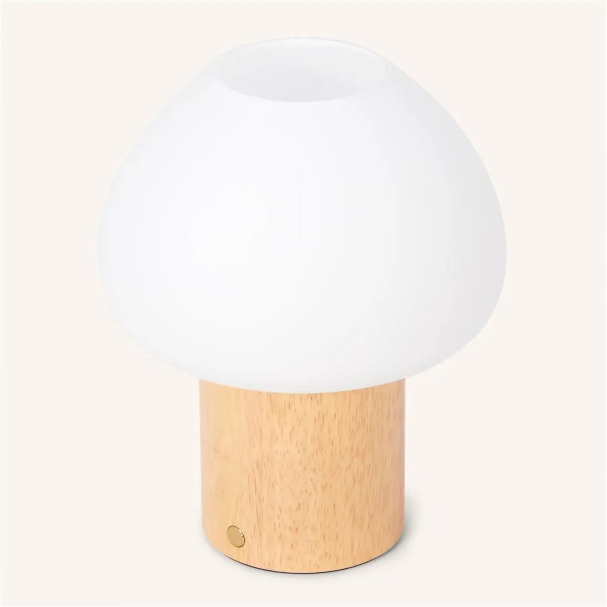 Lampe en bois "Fynn" marron clair – rechargeable, variable et élégante