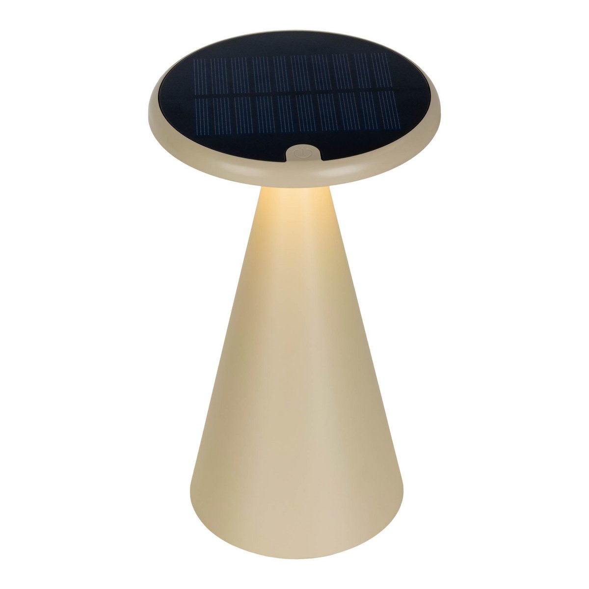 Lampe de table de batterie solaire Palu - Beige  pour Extérieur et Intérieur