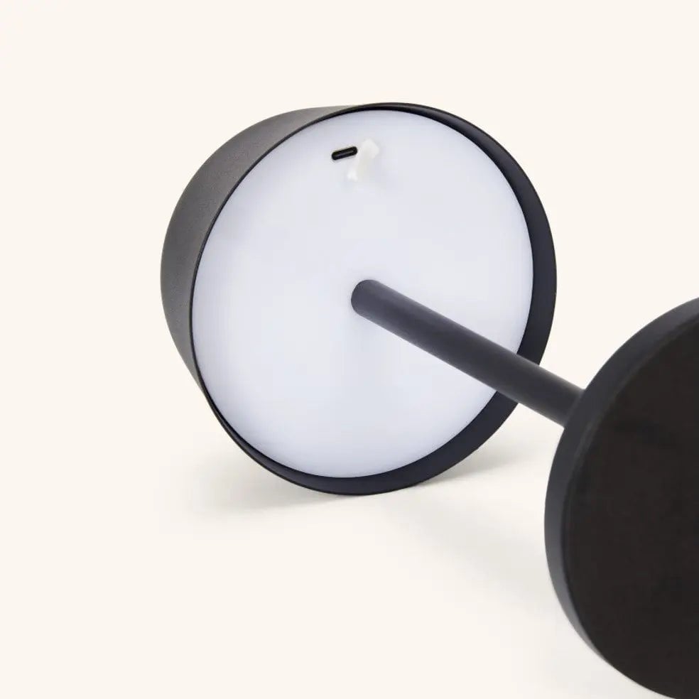 Lampe de table rechargeable noire Anton | Éclairage élégant et sans fil