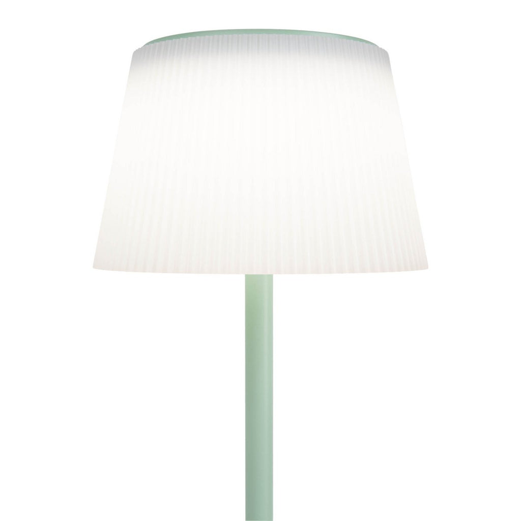 Lampe de batterie solaire "Emmi"  - Menthe et blanc