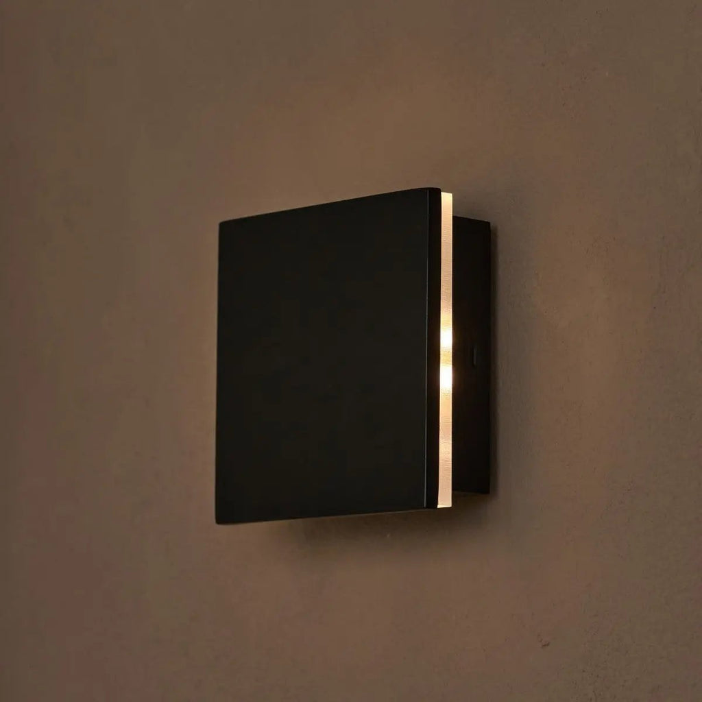 Applique murale sans fil noire Ligne | Conception rechargeable et variable