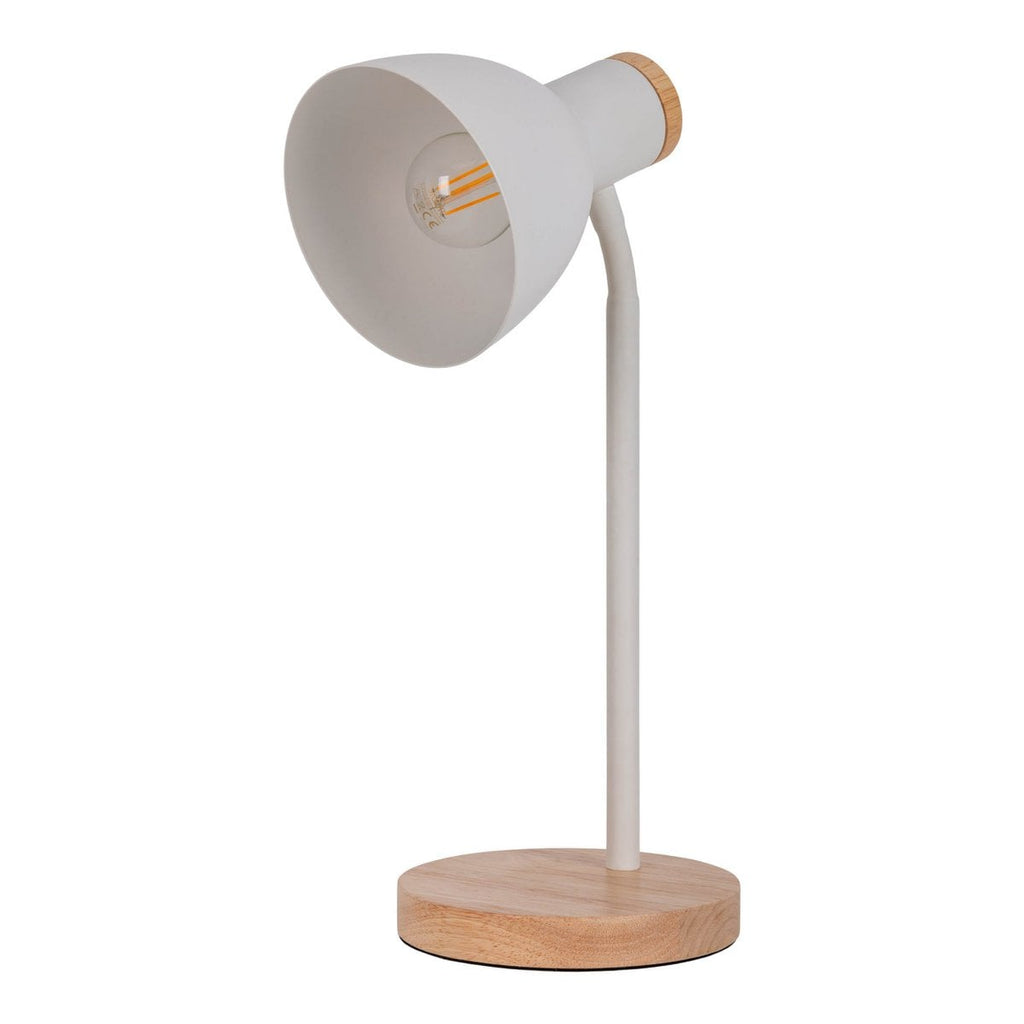 Lampe de bureau "Marie" en métal et en bois