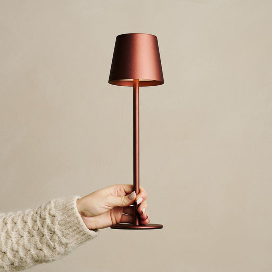 Bronze Jasper - lampe sans fil avec batterie L métal, malin et 3 étapes lumineuses