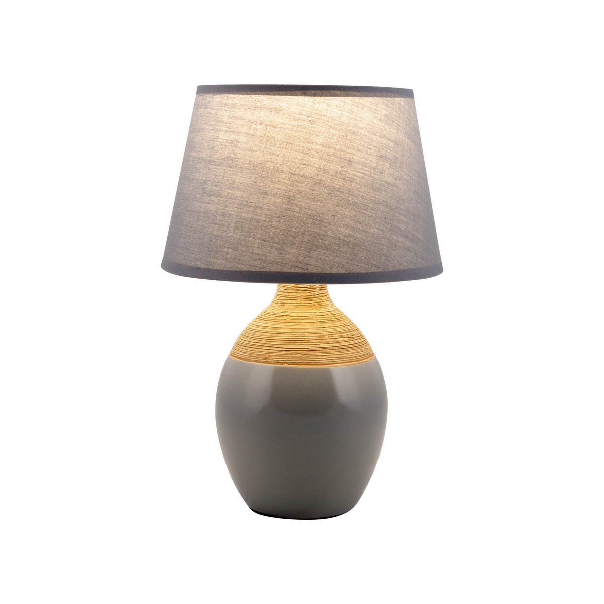 Lampe de table en céramique "tali" gris