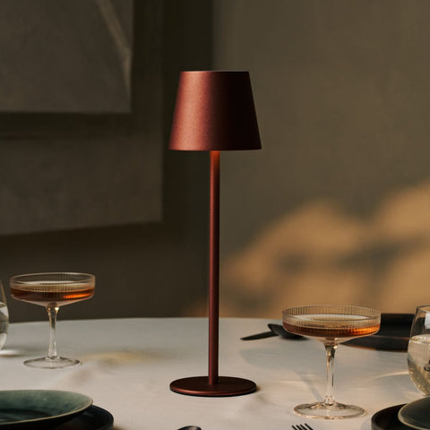 Bronze Jasper - lampe sans fil avec batterie L métal, malin et 3 étapes lumineuses