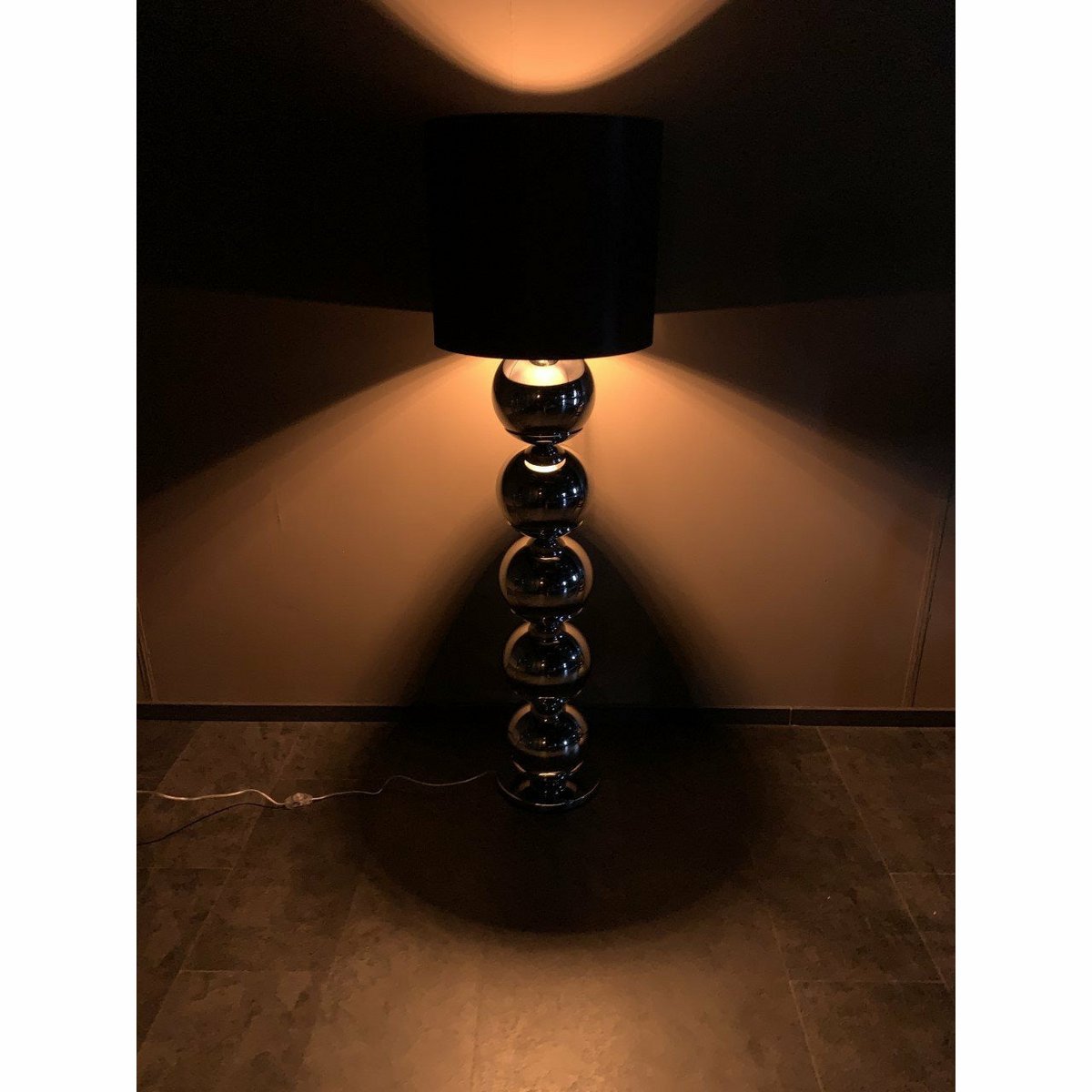 Lampe sur Pied Ampoule XL - Chrome.