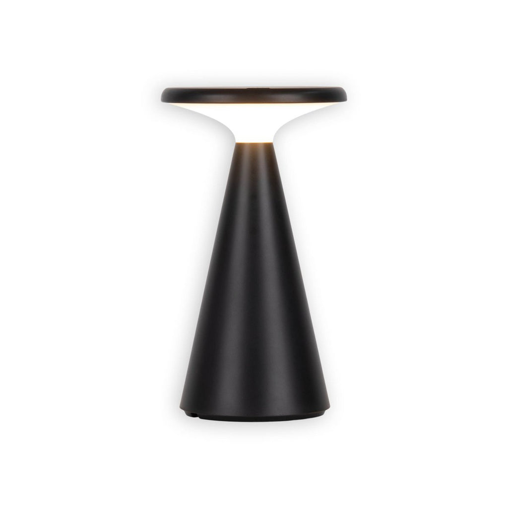 Lampe de table de batterie solaire légère PALU - Noir pour Extérieur et Intérieur