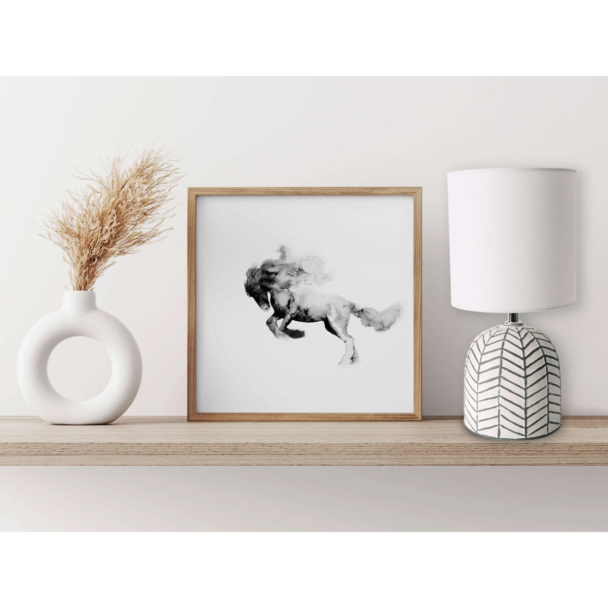 Lampe de chevet en céramique "Folio" blanc