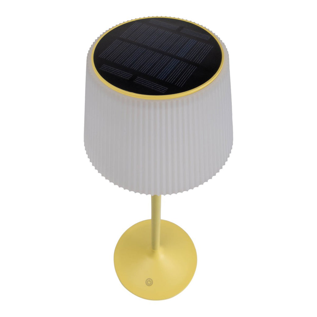 Lampe de batterie solaire "Emmi" - Jaune et blanc