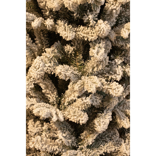 Sapin de Noël Artificiel Harma Narrow - H230 x Ø69 cm - Vert Givré