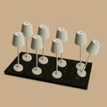 8× Maya Shadow Grey — Pack lampes rechargeables hôtel Tavellio