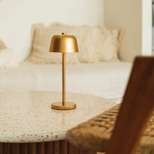 Lampe de table rechargeable Anton dorée | Éclairage élégant et sans fil