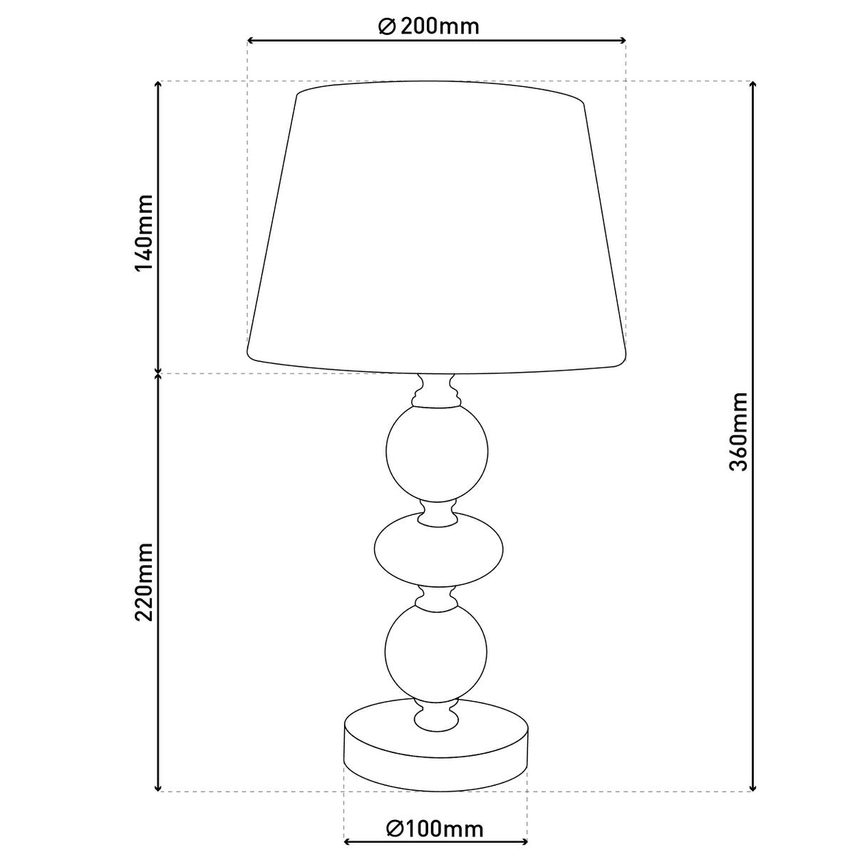 Lampe de table en céramique "Araga"