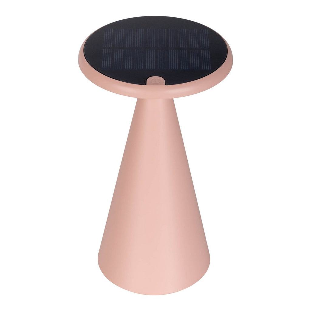 Lampe de table de batterie solaire légère PALU - Rose pour Extérieur et Intérieur