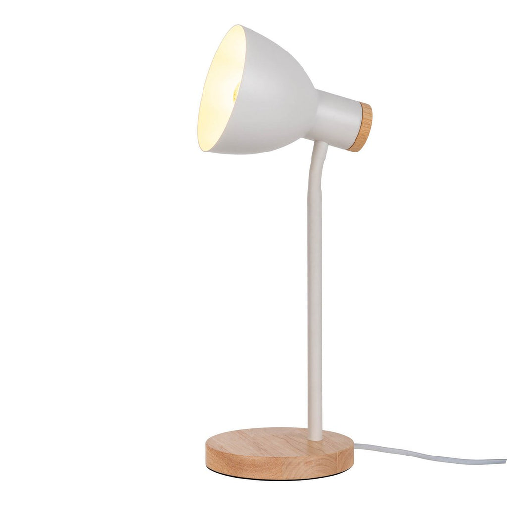 Lampe de bureau "Marie" en métal et en bois
