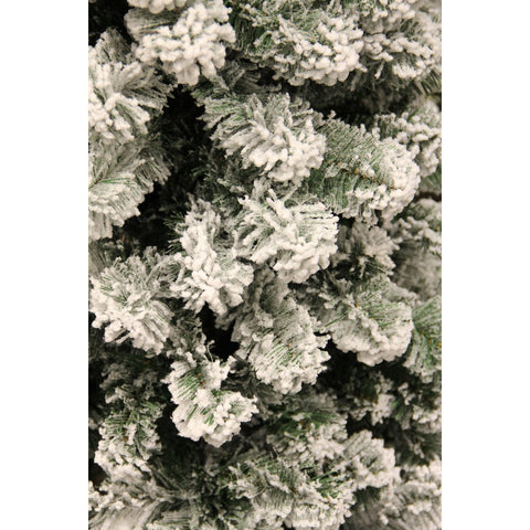 Sapin de Noël Artificiel Millington - H230 x Ø127 cm - Vert Givré