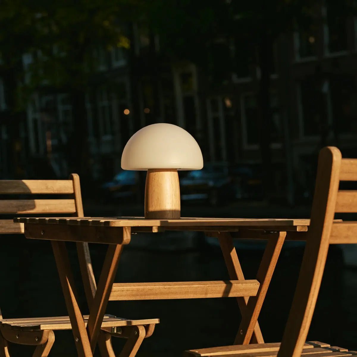 Lampe de table sans fil élégante Mia marron clair | Élégant, variable et fonctionnel