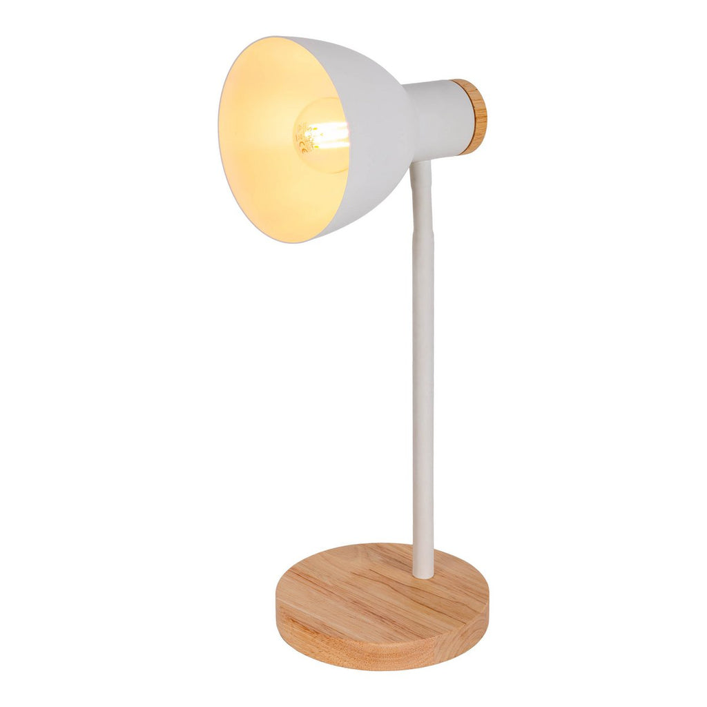 Lampe de bureau "Marie" en métal et en bois