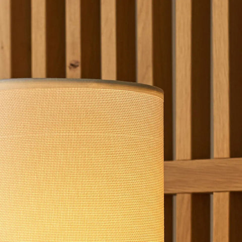 Lampe de table noire Kiko – Lampe de bureau confortable noire et beige avec raccord E27