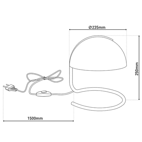 Lampe de table Burano rose