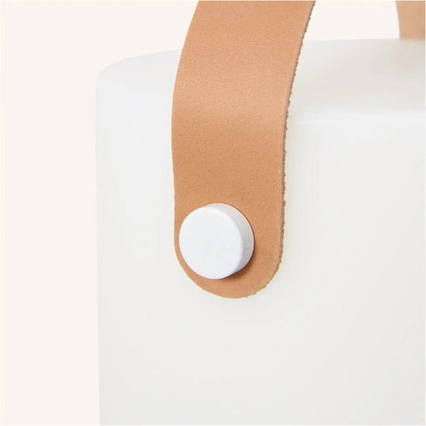 Lampe de table rechargeable au marron clair et clair - sans fil, dimmable et USB-C