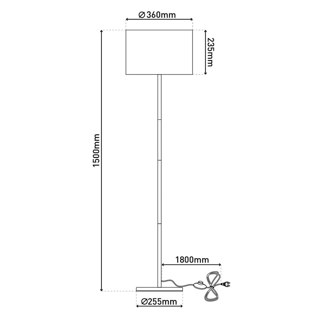 Le lampadaire "TESSILE"