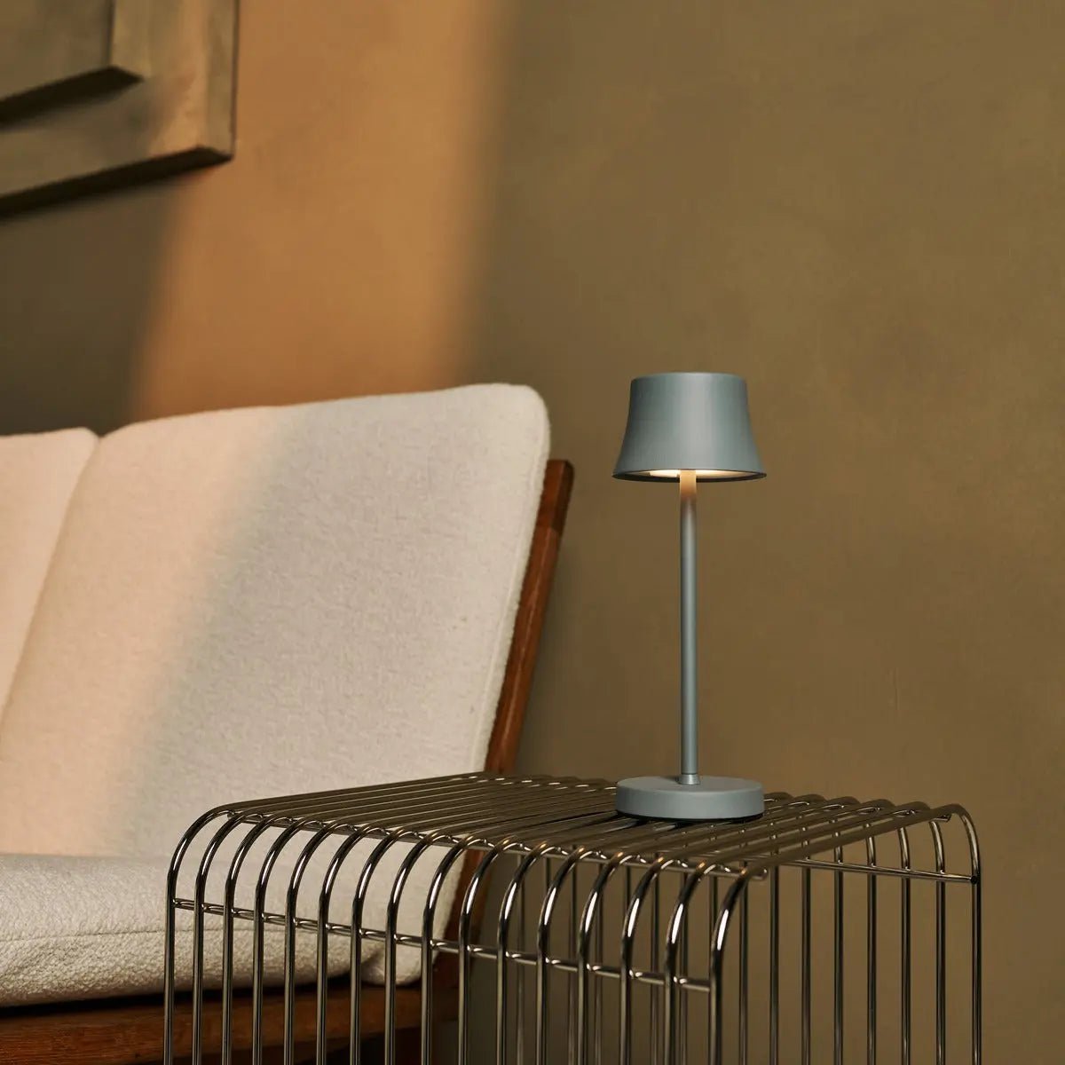 4× de Pijp Mini Souris Gris — Pack lampes rechargeables hôtel Tavellio