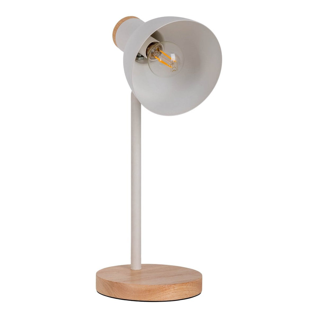 Lampe de bureau "Marie" en métal et en bois