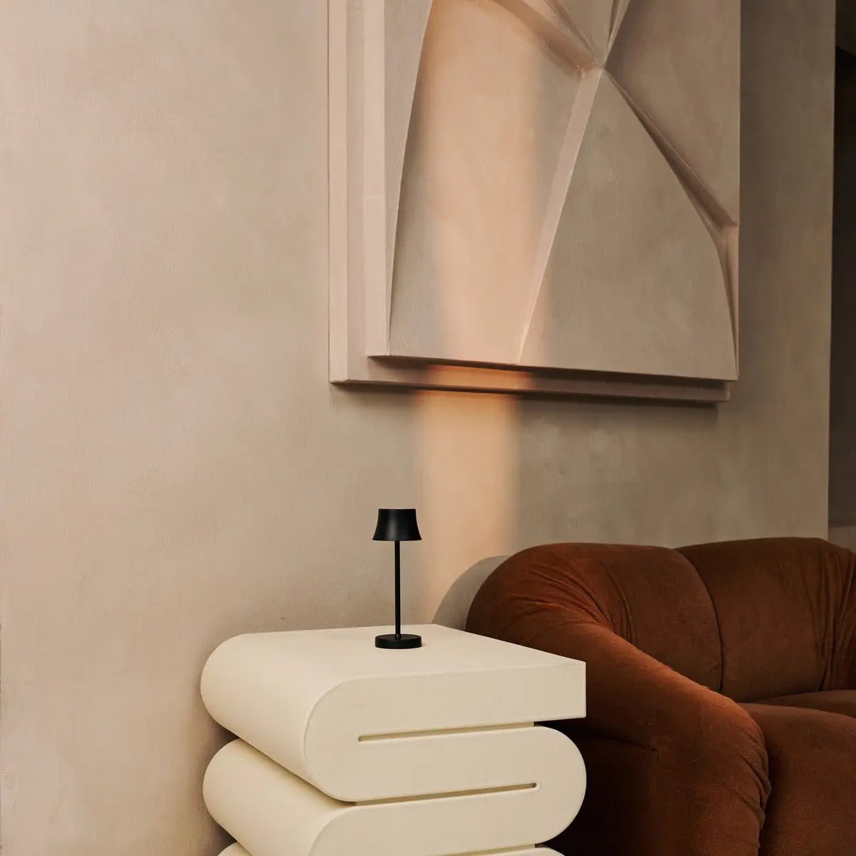 Combi Set Professional - 4 x de Pijp Mini Midnight Black Rechargeable Table Lampes et 1 X Amstel Wireless Station Wireles