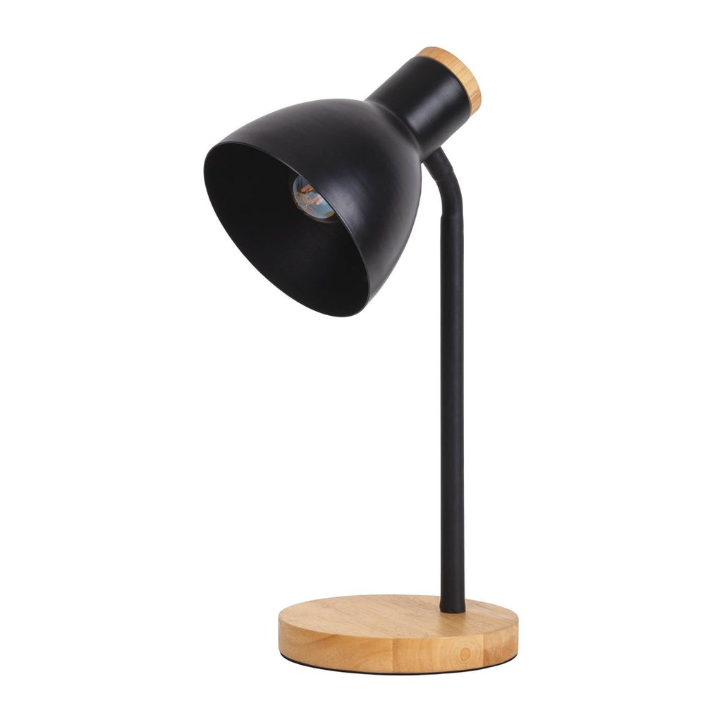 Lampe de bureau "Marie" en métal et en bois