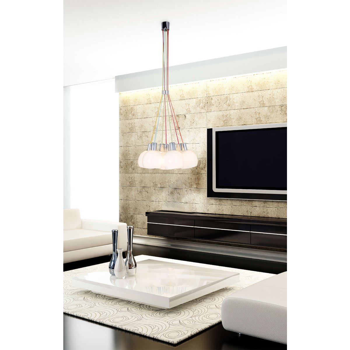 Suspension "arc-en-ciel"