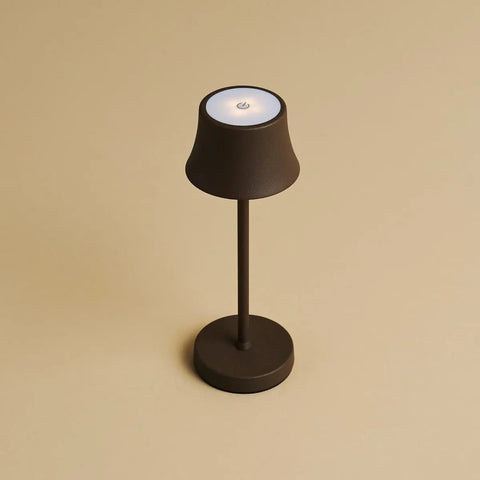 Combi set professionnel - 8 x de pijp mini moka marron marron les lampes de table et 1 x station de charge sans fil de station centrale avec Qi-technologie - parfait pour les restaurants, l'hospitalité et les hôtels