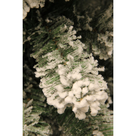 Sapin de Noël Artificiel Millington - H230 x Ø127 cm - Vert Givré