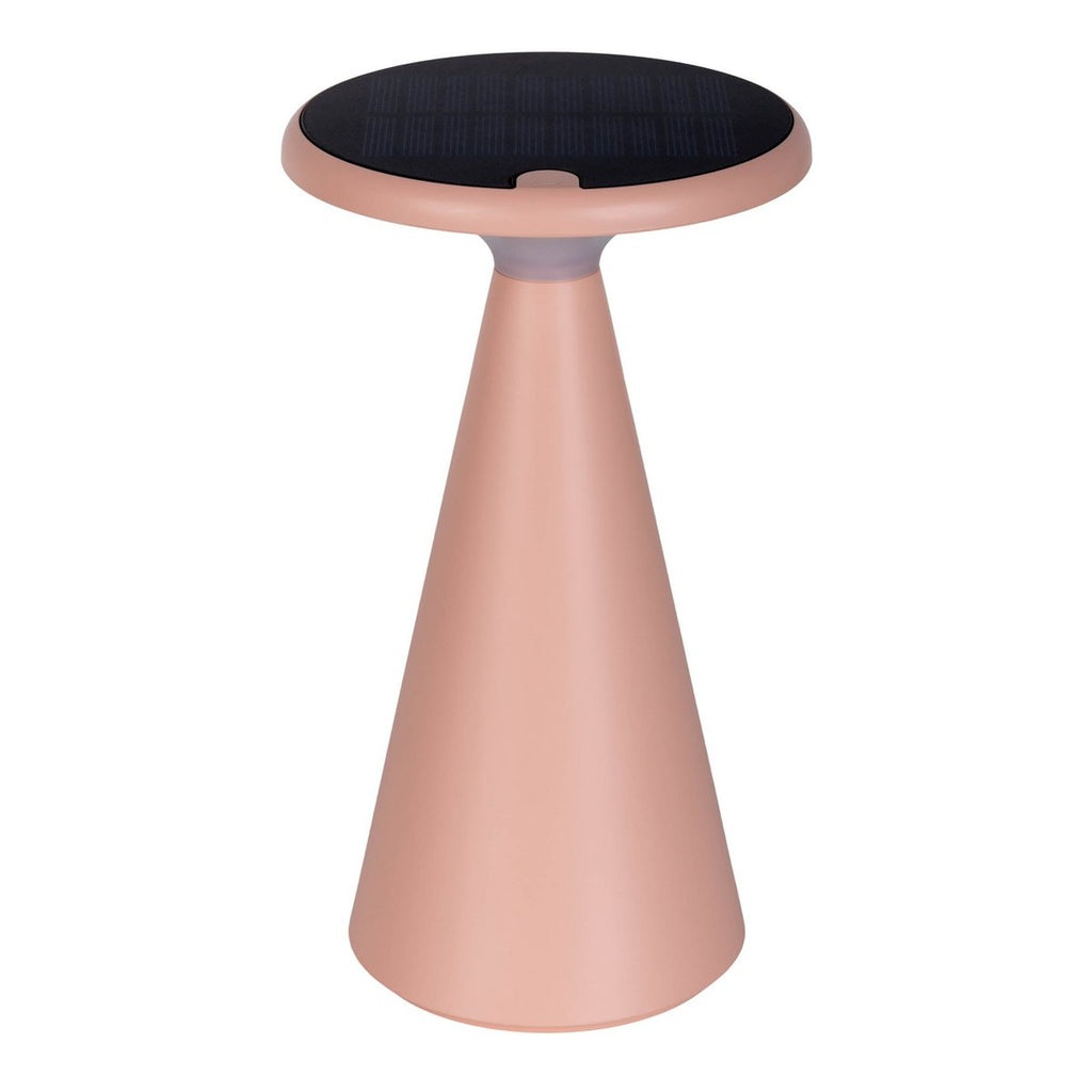 Lampe de table de batterie solaire légère PALU - Rose pour Extérieur et Intérieur
