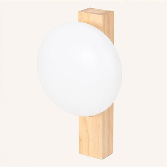 Matthew Brown Light Elemg Woodon Walless Wall Lampe - rechargeable et dimmable