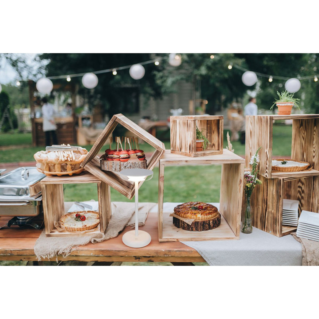 Lampe de table à batterie « PASI » - Blanc