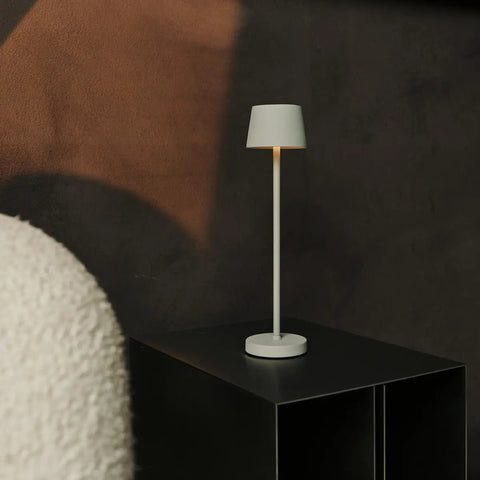 Combi set professionnel - 4 X Vondel Mini Shadow Grey Grey Rechargeable Table Lampes et 1 X Amstel Wireless Station Wireles