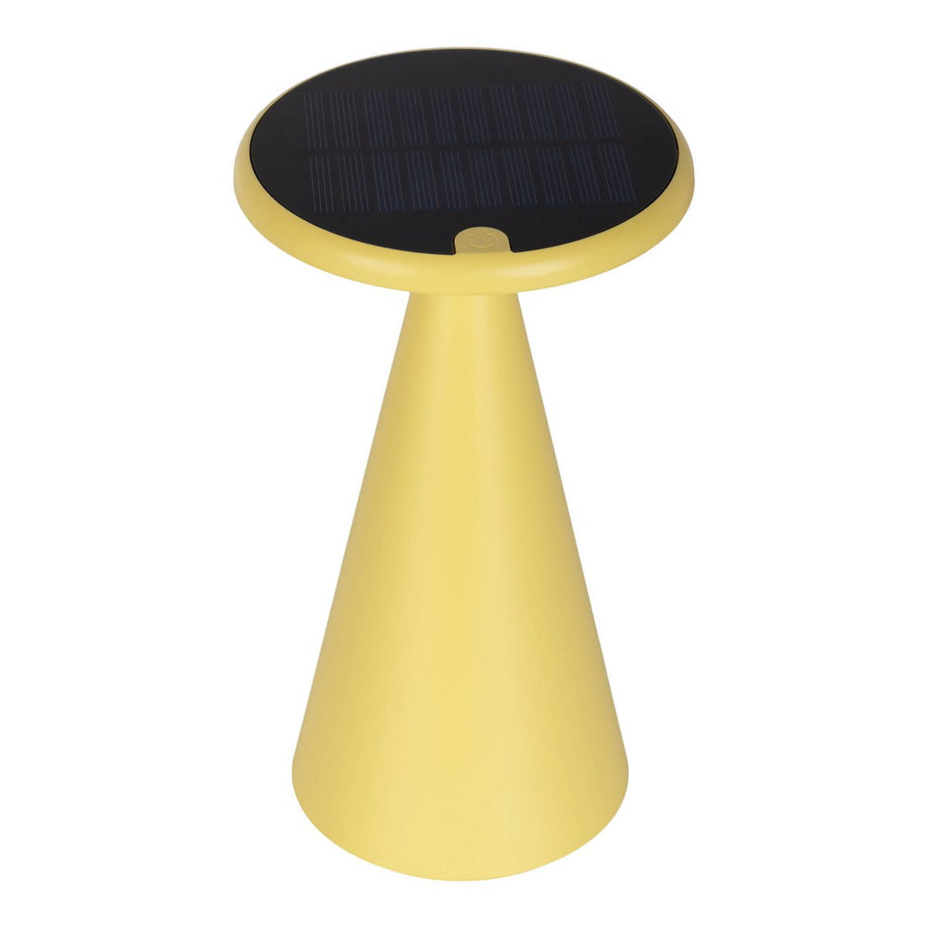 Lampe de table de batterie solaire légère PALU - Jaune pour Extérieur et Intérieur