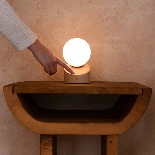 Lampe rechargeable élégante Morris – Conception sans fil, à intensité variable et respectueuse de l’environnement