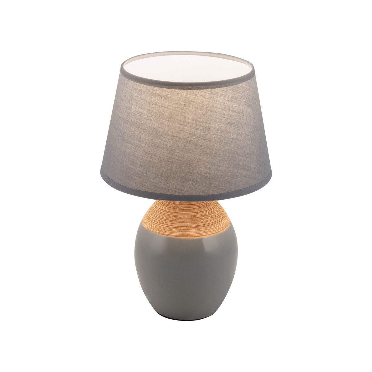 Lampe de table en céramique "tali" gris